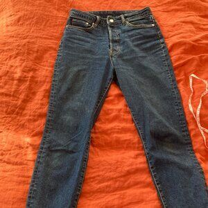 &Denim High Waist Mom Jeans